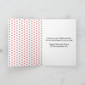 Rotes Herz Frohes Valentinstag Oma Karte (Innenseite)