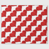 Rotes Herz für den Valentinstag Geschenkpapier (Flach)