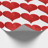 Rotes Herz für den Valentinstag Geschenkpapier (Ecke)