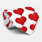 Rotes Herz für den Valentinstag Krawatte (Gerollt)