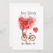 rotes Herz für mein Valentin Dankeskarte (Vorne/Hinten)