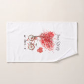 rotes Herz für mein Valentin Handtuch (Handtuch)