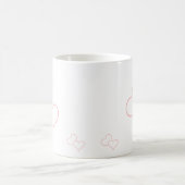Rotes Herz für Valentine Kaffeetasse (Mittel)