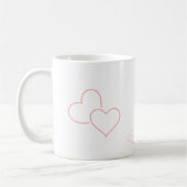 Rotes Herz für Valentine Kaffeetasse (Links)