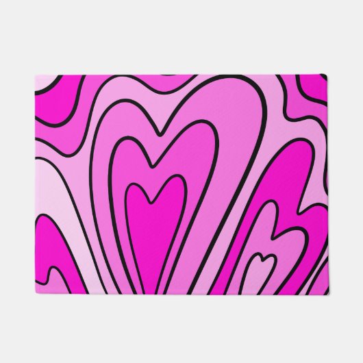 rotes Herz Fußmatte (Vorderseite)