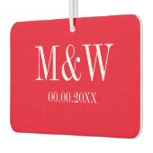 Rotes Herz gerade verheiratet Auto-Lufterfrischer Autolufterfrischer (Links)