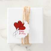 Rotes Herz Geschenkanhänger (Beispiel)