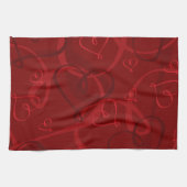 Rotes Herz Geschirrtuch (Horizontal)
