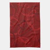 Rotes Herz Geschirrtuch (Vertikal)