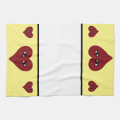 Rotes Herz Geschirrtuch (Horizontal)