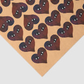 Rotes Herz - Gesicht Grunge Kunst Seidenpapier (Ausschnitt)