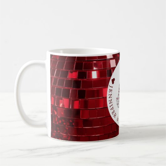 Rotes Herz Ghost Valentine Kaffeetasse (Links)