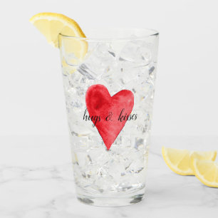 Rotes Herz Glas