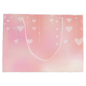 rotes Herz Große Geschenktüte (Rückseite)