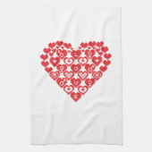 Rotes Herz Handtuch (Vertikal)