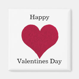 Rotes Herz Happy Valentines Tag Magnet