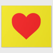 Rotes Herz Heat Pop Art Geschenkpapier (Flach)