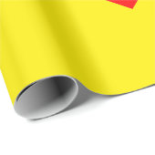 Rotes Herz Heat Pop Art Geschenkpapier (Rolleneckpunkt)