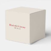 Rotes Herz Herbst Liebesvögel Geschenkschachtel (Rückseite)