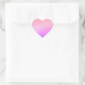 rotes Herz Herz-Aufkleber (Tasche)