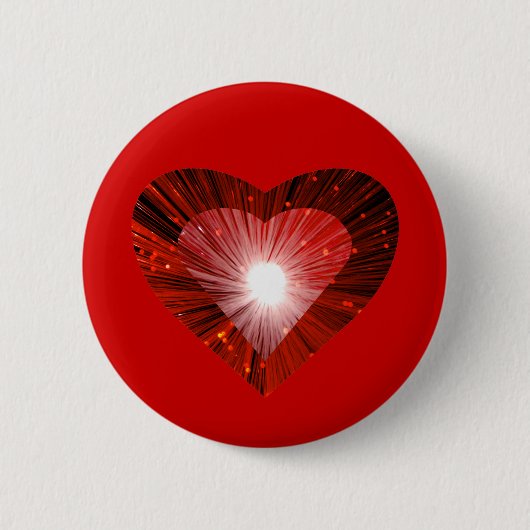 Rotes Herz "Herz"-Taste Abzeichen rot Button (Vorderseite)