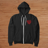 Rotes Herz Hoodie