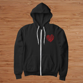 Rotes Herz Hoodie
