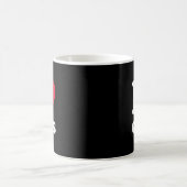 Rotes Herz I Liebe Otis Kaffeetasse (Mittel)