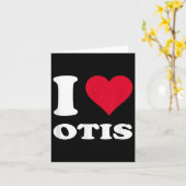Rotes Herz I Liebe Otis Karte (Gelbe Blume)