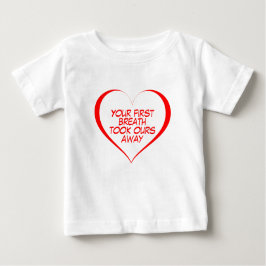 Rotes Herz, Ihr Atem hat uns weggeworfen Baby T-shirt