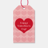 Rotes Herz in Rosa Geschenkanhänger (Vorderseite)