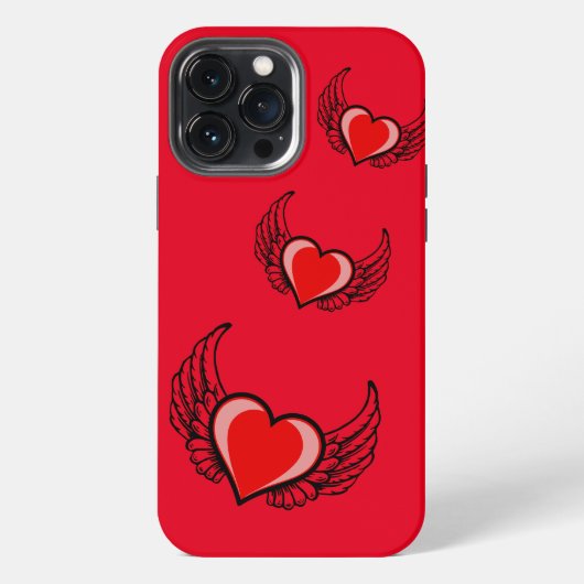 Rotes Herz iPhone Hülle (Rückseite)