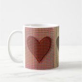 Rotes Herz Kaffeetasse (Links)