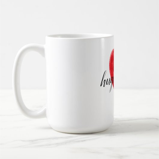 Rotes Herz Kaffeetasse (Links)