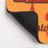 Rotes Herz-Kassette Mousepad (Ecke)