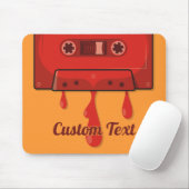 Rotes Herz-Kassette Mousepad (Mit Mouse)