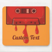 Rotes Herz-Kassette Mousepad (Vorne)
