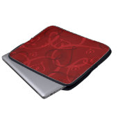 Rotes Herz Laptopschutzhülle (Vorne Knopf)