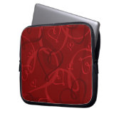 Rotes Herz Laptopschutzhülle (Vorderseite Links)