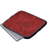 Rotes Herz Laptopschutzhülle (Vorne Knopf)
