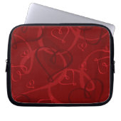Rotes Herz Laptopschutzhülle (Vorderseite)