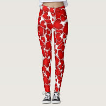 Rotes Herz Leggings