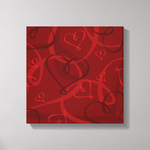 Rotes Herz Leinwanddruck