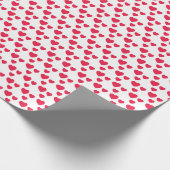 Rotes Herz, Liebe, Dusche, Valentine, Sweetheart Geschenkpapier (Ecke)