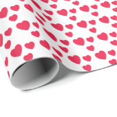 Rotes Herz, Liebe, Dusche, Valentine, Sweetheart Geschenkpapier (Rolleneckpunkt)