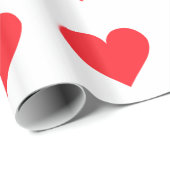 Rotes Herz - Liebe, Karten-Anzug, Anatomie Geschenkpapier (Rolleneckpunkt)