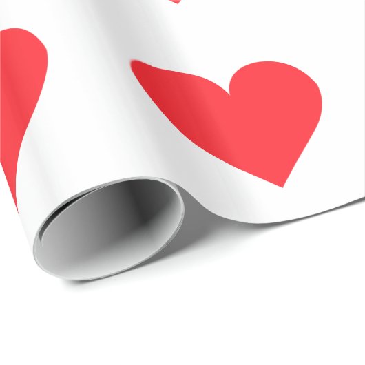 Rotes Herz - Liebe, Karten-Anzug, Anatomie Geschenkpapier (Rolleneckpunkt)