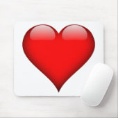 Rotes Herz Liebe Mousepad (Mit Mouse)