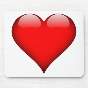 Rotes Herz Liebe Mousepad