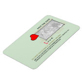 Rotes Herz Liebe Save the Date Foto Magnet (Linke Seite)